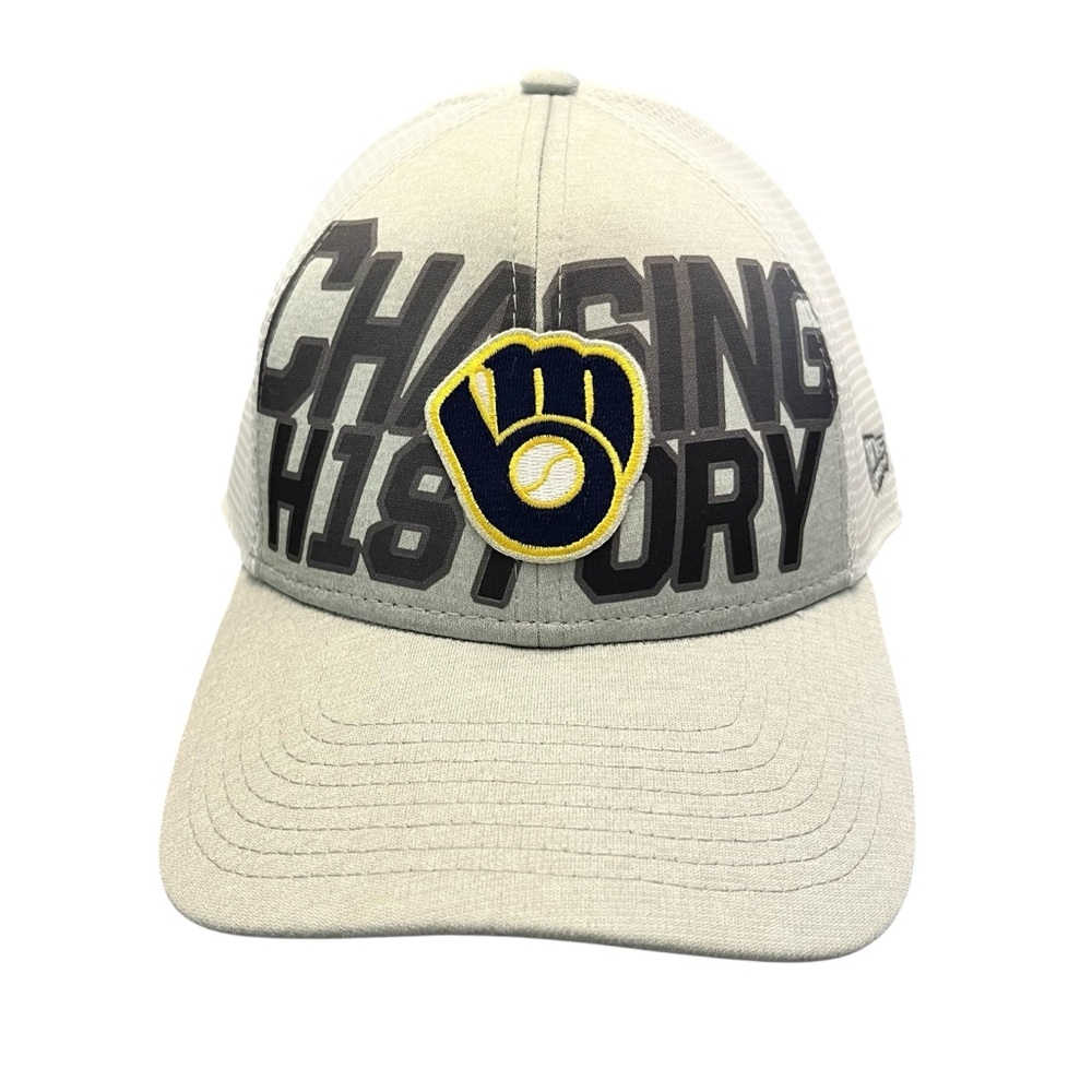 Milwaukee Brewers Chasing History Yelich #22 2018 Hat New Era‎ 9FORTY Snapback